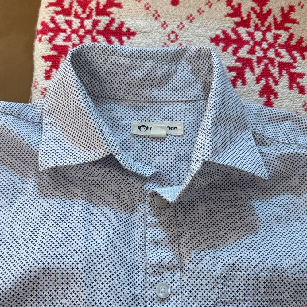 Amazon Kids' Black and White Button-Down Shirt